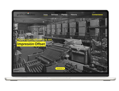 Grafica Taddeo Landing Page